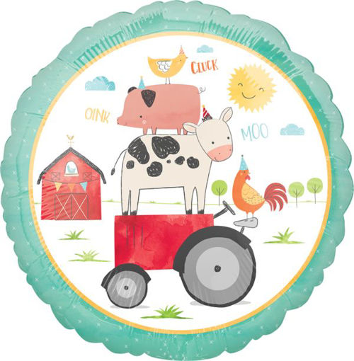Picture of FARM BIRTHDAY FOIL BALLOON - 17INCH